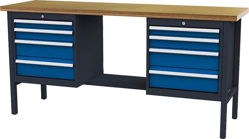 Kastenwerkbank, 2000 mm, 8 Schubladen Produktbild img1 L