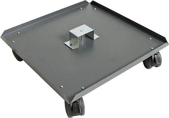 Rollenuntersatz D75 mm RAL 7016 4 Lenkrollen stumpf Produktbild img1 L