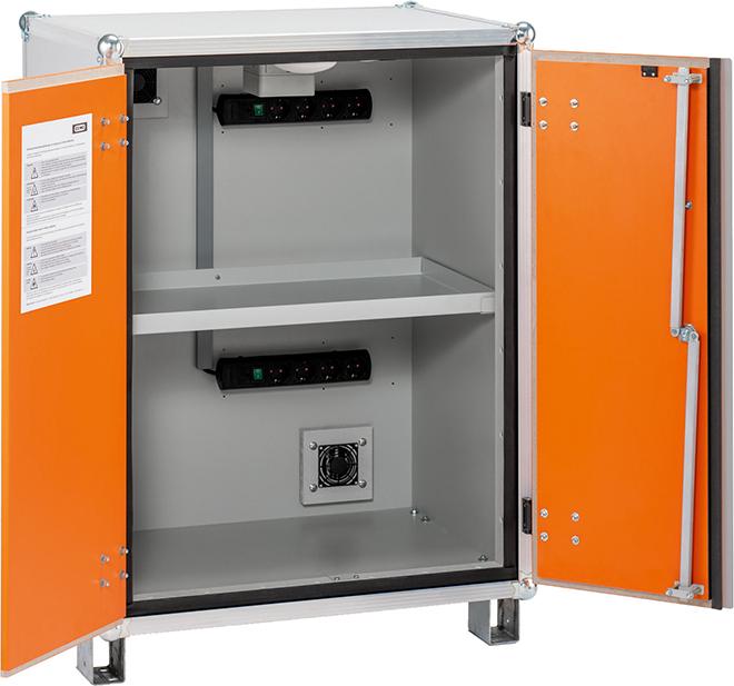 Akku Ladeschrank Basic 8/10 mit Stapelfüßen, 1-phasig Produktbild img4 L