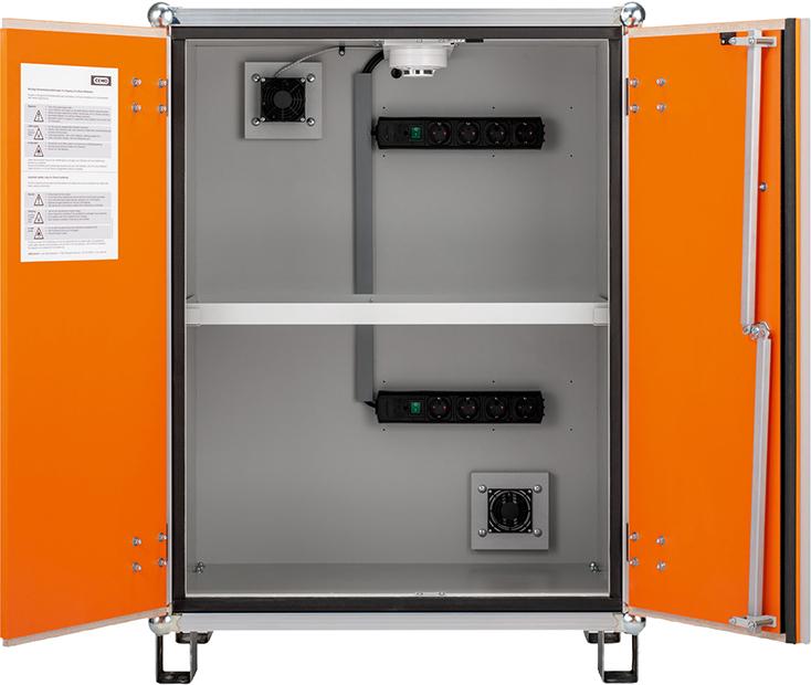 Akku Ladeschrank Premium 8/10 mit Stapelfüßen, 3-phasig Produktbild img3 L