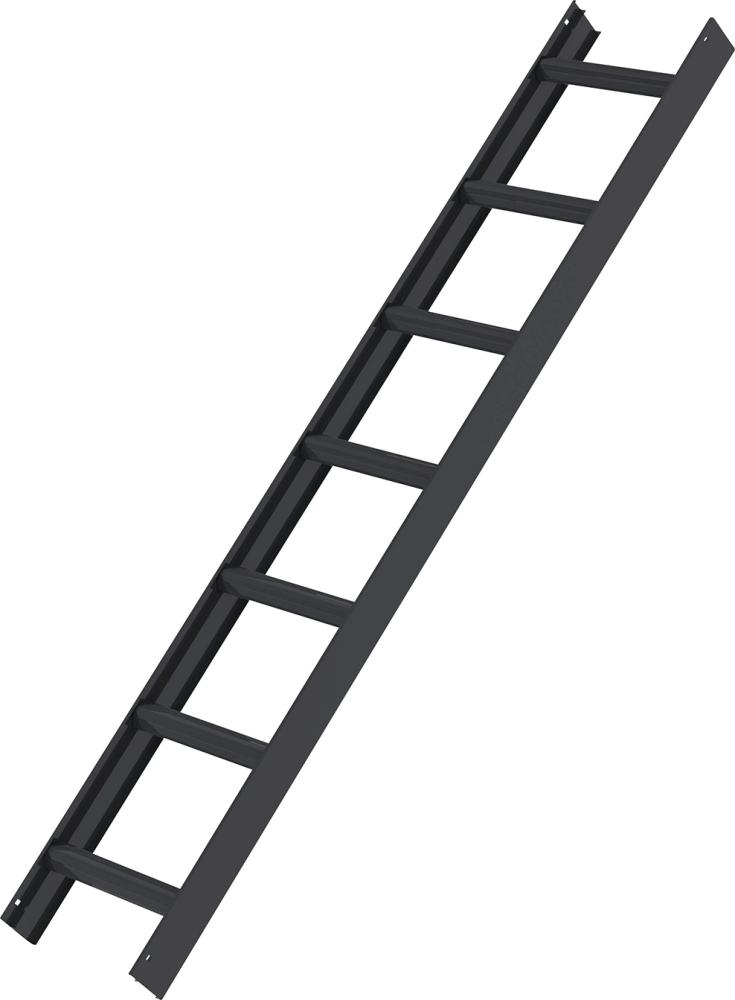 Dachleiter 7 Sprossen anthrazitgrau Produktbild img1 L