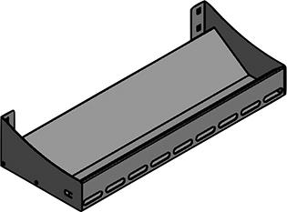 Spulenboard passend f. Lochwände Lochung 10X10 mm RAL 7020Spulenköpfe bis 225mm Produktbild img1 L
