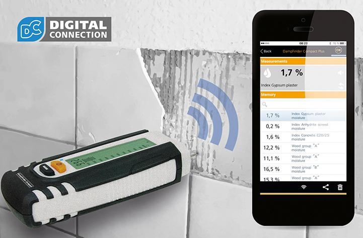 Feuchtigkeitsmessgerät DampFinder Compact Plus Laserliner Produktbild img7 L