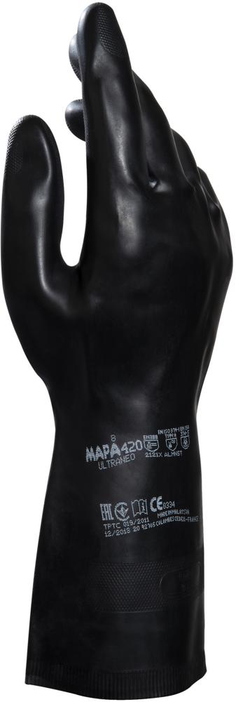 Chemikalien-Schutzhandschuh UltraNeo 420 Produktbild img1 L