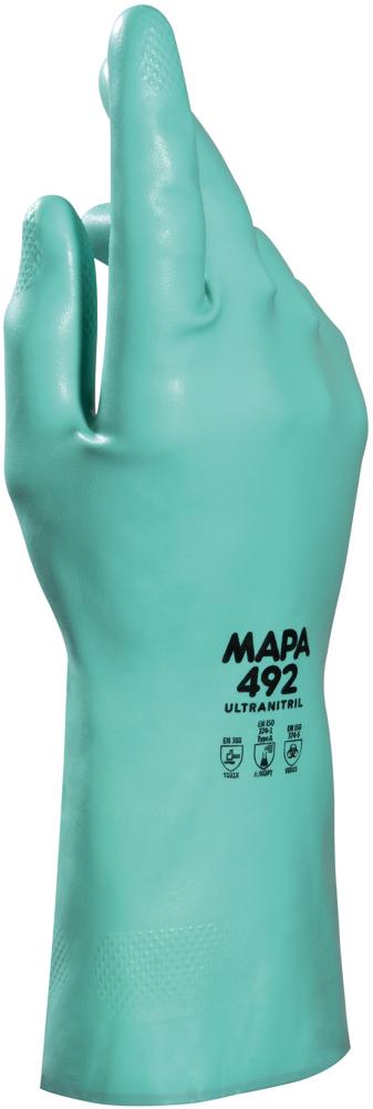Chemikalien-Schutzhandschuh Ultranitril 492 Produktbild img1 L