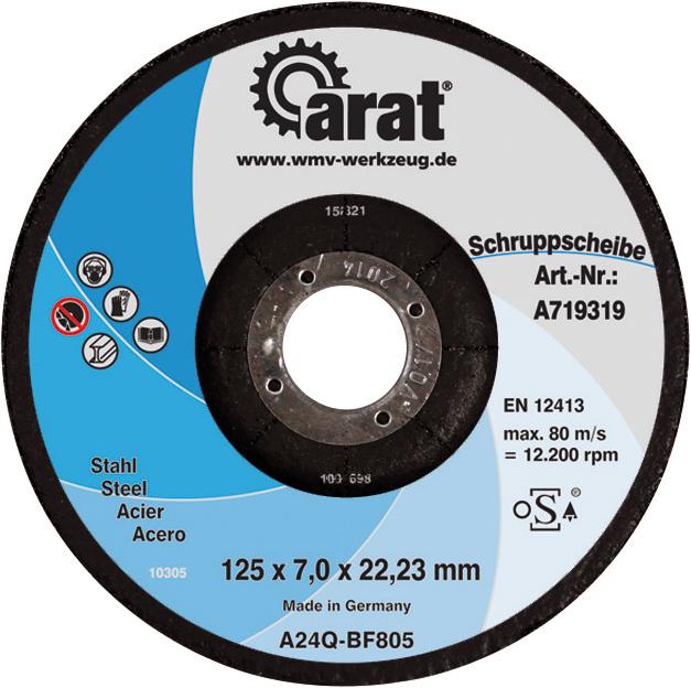 Schruppscheibe Metall 125x7,0x22,23mm Produktbild img1 L