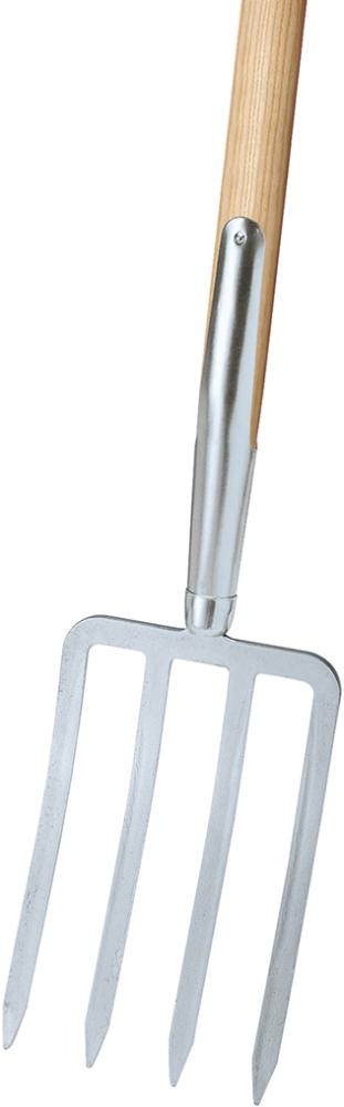 Spatengabel mit Esche T-Stiel 4 Zinken Produktbild img1 L