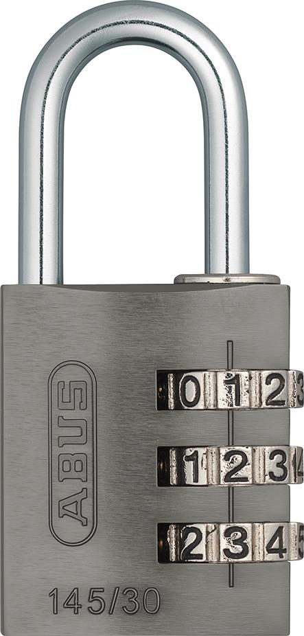 Zahlen-Vorhängeschloss Serie 145 20mm Titanium Produktbild img1 L