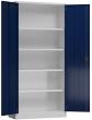 Flügeltürenschrank ClassiX RAL 7035/5010 mit 4 Einlegeböden Produktbild img3 S