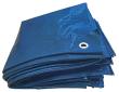 Gewebeplane 3x4m blau mit Metallösen, 130 g/m² Produktbild img1 S