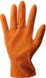 Einweghandschuh Grip orange Produktbild img1 S