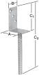 Schwerer-Stützschuh 71x60x125x4,5mm, aufschraubbar feuerverzinkt Produktbild img2 S