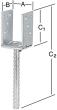 Leichter L-Stützschuh 70x60x4,0mm feuerverzinkt Produktbild img2 S