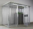 Gasflaschen-Lagerbox mit Flügeltür, 1000 mm breit Produktbild img1 S