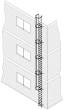 Einzügige Steigleiter, Aluminium, eloxiert Produktbild img2 S