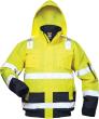 PU-Warnschutz-Pilotjacke leuchtgelb/marine Produktbild img1 S