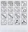 Magnetetiketten Symbole Werkzeug Produktbild img1 S