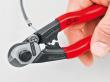 Drahtseilschere mit Kunststoff-Griffen 190mm KNIPEX Produktbild img3 S