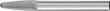 Hochleistungs-HM-Frässtift, 6-mm-Schaft, Rundbogenform RBF Produktbild img1 S