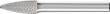 Hochleistungs-HM-Frässtift, 6-mm-Schaft, Rundbogenform RBF Produktbild img2 S
