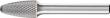 Hochleistungs-HM-Frässtift, 6-mm-Schaft, Rundbogenform RBF Produktbild img3 S