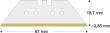Trapezklinge TiN 61 x18,7x0,65mm Pack a 10 Stück LUTZ BLADES Produktbild img2 S