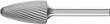 HM-Frässtift, 6-mm-Schaft, Rundbogenform RBF (Baumform), Zahnung 3 Produktbild img6 S