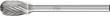 HM-Kleinfrässtift, 3-mm-Schaft, Tropfenform TRE, Zahnung 5 Produktbild img2 S