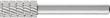 HSS-Frässtift, 6-mm-Schaft-Ø, Zylinderform A, mit Stirnverzahnung, Zahnung 3 Produktbild img5 S