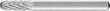 Frässtift HSS Walzenform C 0616 3 6mm 6x16mm Pferd Produktbild