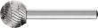 Frässtift HSS kugelförmigF 1614 3 6mm 16x14,3mm Pferd Produktbild