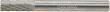 HM-Frässtift, 6-mm-Schaft, Zylinderform ZYA-S, mit Stirnverzahnung, Zahnung C Produktbild img2 S