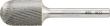 HM-Frässtift, 6-mm-Schaft, Kugelzylinderform WRC (Walzenrund), Zahnung C Produktbild img7 S
