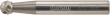 HM-Frässtift, 6-mm-Schaft, Kugelform KUD, Zahnung C Produktbild img2 S