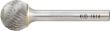 HM-Frässtift, 6-mm-Schaft, Kugelform KUD, Zahnung C Produktbild img6 S