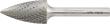 HM-Frässtift, 6-mm-Schaft, Geschossform SPG (Spitzbogen), Zahnung C Produktbild img5 S