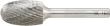 HM-Frässtift DIN 8032, mit 6-mm-Schaft, Tropfenform TRE, Zahnung C Produktbild img5 S