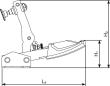 Senkrechtspanner mit offenem Arm und waagerechter Grundplatte Produktbild img3 S