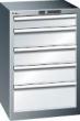 Schubladenschrank mit 5 Schubladen, stationär (Tiefe 572 mm) Produktbild img1 S