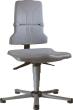 Bimos Arbeitsstuhl 9800-1000 Sintec 1 grau Sitzhöhe 430-580 mm mit Gleiter Produktbild