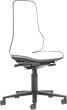 Bimos Arbeitsstuhl grau,ohne Polster Sitzhöhe 450-620 mm mit Rollen Produktbild