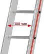 Schiebeleiter, 2-teilig, mit gebogener Traverse Produktbild img1 S