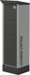 E-Bike Ladestation 600x500x2095/2000mm Kaßierschloß Safe-O-Mat RAL 7035/Grau metallic Produktbild img1 S