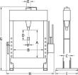 Werkstattpresse, mit Fuß- oder Handpumpe Produktbild img2 S