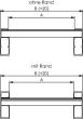 Aluminium-Verladeschiene, mit Rand Produktbild img2 S