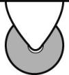Bockrolle (Schwerlastrolle), Aluminiumfelge Produktbild img1 S