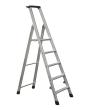 Alu-Stufenstehleiter mit Brücke Produktbild img1 S
