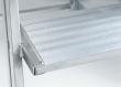 Aluminium-Podesttreppe, einseitig begehbar, Stufen- und Plattform-Ausführung: Alu, geriffelt Produktbild img1 S